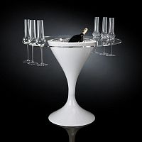 Contemporary high bar table COCKTAIL TIME RUSTY SMALLglasslow-density polyethylene (LDPE)polyethylene base