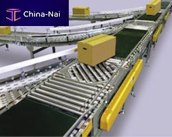 Electric turntable max. 3 000 p/h horizontalfor conveyor