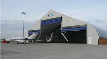 Aircraft hangar temporaryfor airport