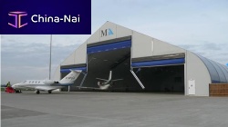 Aircraft hangar temporaryfor airport