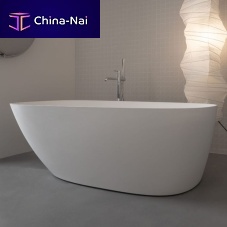 Oval bathtub FM010free-standingSolid Surfacewhite