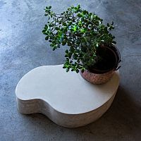 Original design coffee table LAND.7.30fiber cementfiber-reinforced concrete basehandmade