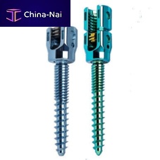 Thoracic-lumbar vertebra pedicle screw 0304-4520polyaxialmetallic