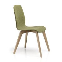 Contemporary chair RINGindoorwoolbeech