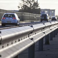 Steel guard rail HIGHWAYroad