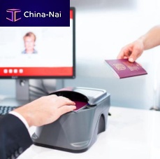 Passport document reader for airportdesktopwith card reader