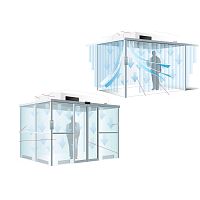 Clean room stainless steelaluminum framelaminar flow