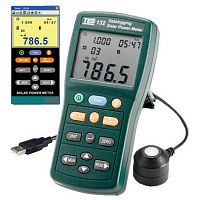 Digital power meter TES-132portableUSBfor photovoltaic applications