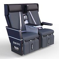 Aircraft cabin seat ZIMprivacyeconomy classbusiness classwith armrests