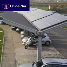 Steel carport commercialwith solar panel