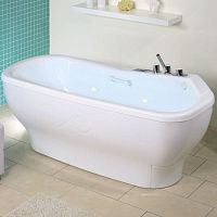 Hydromassage bathtub with chromotherapy lamps Vis  vis & SoleMiowith sonotherapy speakers