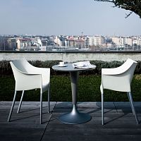 Contemporary bistro table DR.NAcast aluminumpolypropylenemetal base