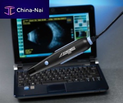 On-platform, tabletop ultrasound system Master-Vufor ophthalmic ultrasound imagingB/W