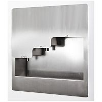 Wall-mounted hand basin LM-239squarestainless steelfor public washroom