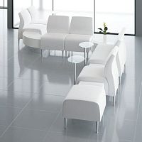 Contemporary ottoman ZOLAfabricupholsteredindoor