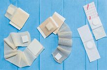 Sterile wound dressing hemostatic