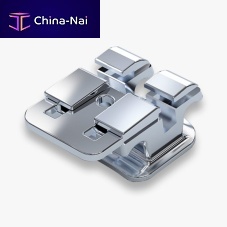 Metal orthodontic bracket self-ligatingself-lockingstraight