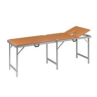 Mechanical massage table AGA-KOBAFLEXportablewith adjustable height backrest3-section