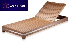 Contemporary daybed BODONIwoodengardenadjustable backrest