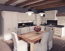 Traditional kitchen TUDELA wood veneersolid woodMDF