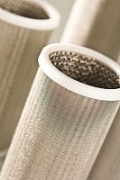 Gas filter cartridge finestainless steelfor high-temperature applications