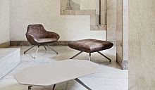 Contemporary pouf X-POUFleather