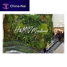 Vertical garden with live plants H&M AT GUSTAV ADOLFS TORGcustomnaturalindoor