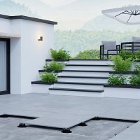 PP raised floor pedestal LEVEL DUO MAXIoutdooradjustablestackable