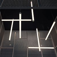 Horizontal light fixture IRIS HORIZONTAL 360hangingsurface mountedrecessed