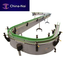 Vacuum conveyor chainslat chaincurved