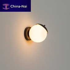 Organic design wall light KEPindoorblown glasslacquered aluminum