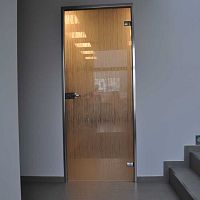 Interior door OVAL FRAMEglassaluminumswing
