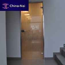 Interior door OVAL FRAMEglassaluminumswing