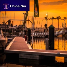 Floating dock mooringaluminum