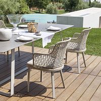 Garden chair with armrests EMMAcontemporarypatiobeach