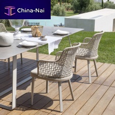 Garden chair with armrests EMMAcontemporarypatiobeach