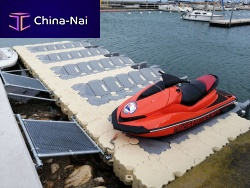 Floating dock modularjet-ski drive-onfor marinas