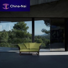 Contemporary sofa Softcageoutdoorpolyestergray