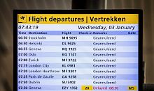Airport flight information display system