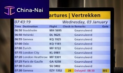 Airport flight information display system