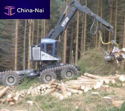 Rubber-tired forestry harvester 300 hp | TB series