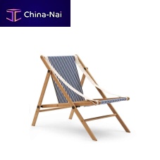 Contemporary deck chair Piccyfabricbeech1-person