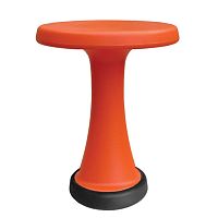 Contemporary stool ONELEG plastic baseoutdoorblack
