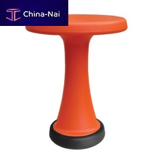 Contemporary stool ONELEG plastic baseoutdoorblack
