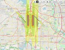 Noise management software calculationfor aeronautics