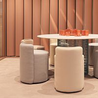 Contemporary stool Rollfabriccentral baseoutdoor