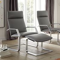 Contemporary footrest CL 260 & 265leathersteel