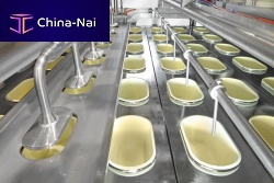 Dust suction unit for the food industry