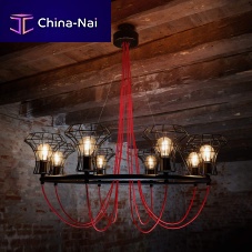 Contemporary chandelier QUEEN CAGEiron