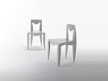 Contemporary chair LIBERTaluminumhomewithout armrests